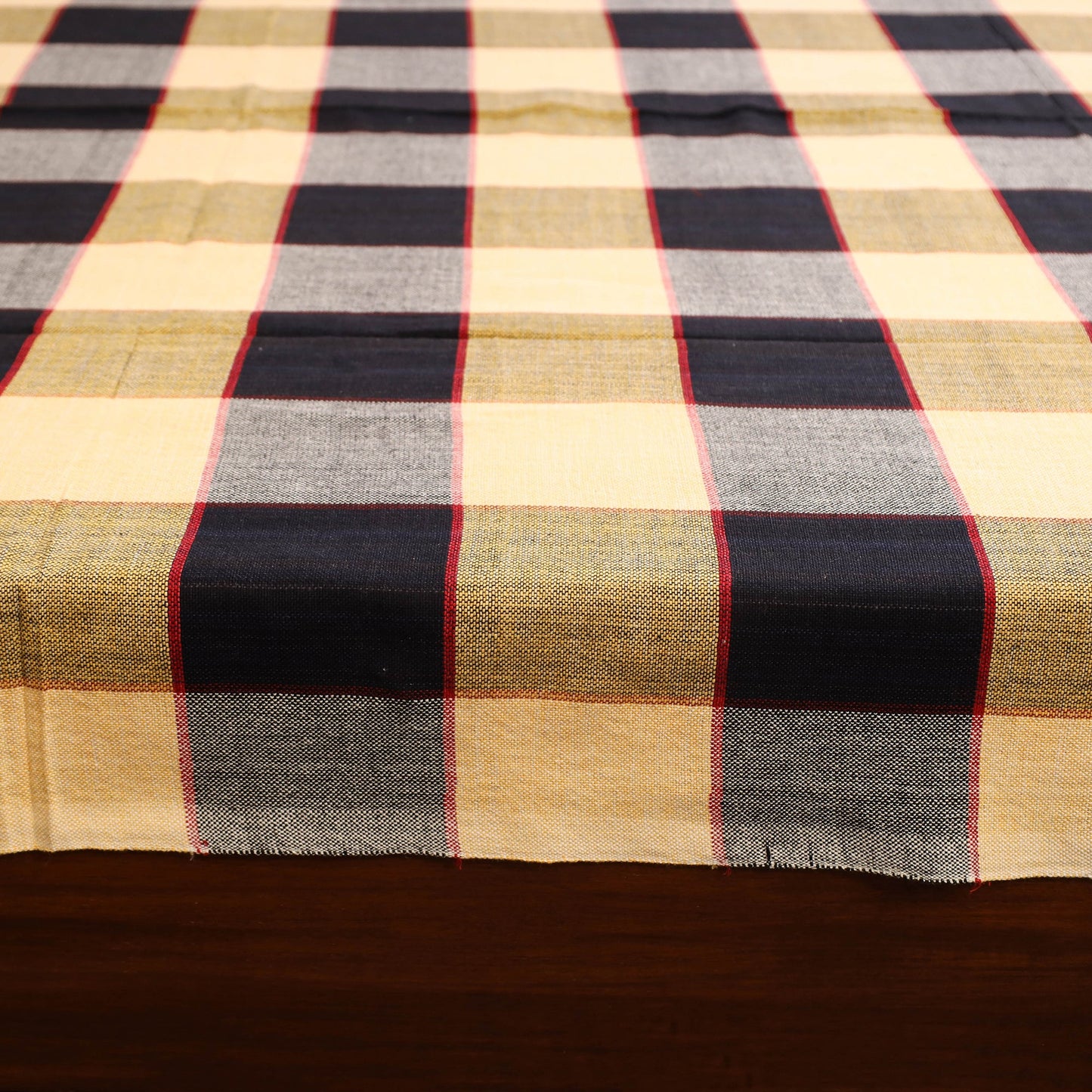 Yellow - single handloom cotton bed sheet (90 x 60 in) 81