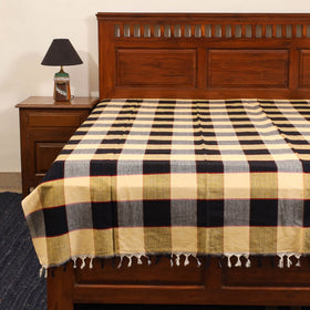 Yellow - single handloom cotton bed sheet (90 x 60 in) 81