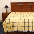 Yellow - single handloom cotton bed sheet (90 x 60 in) 90
