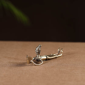 Sleeping lady with book - tribal odisha dokra handmade home