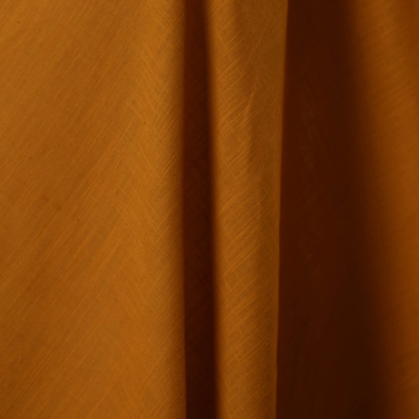 Yellow Slub Cotton Plain Fabric