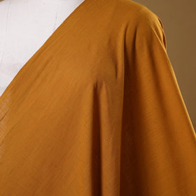 Yellow Slub Cotton Plain Fabric