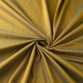 Yellow Slub Silk Plain Fabric 