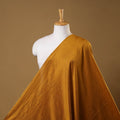 Yellow Slub Silk Plain Fabric