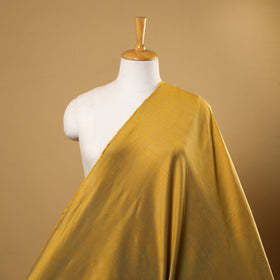 Yellow Slub Silk Plain Fabric 