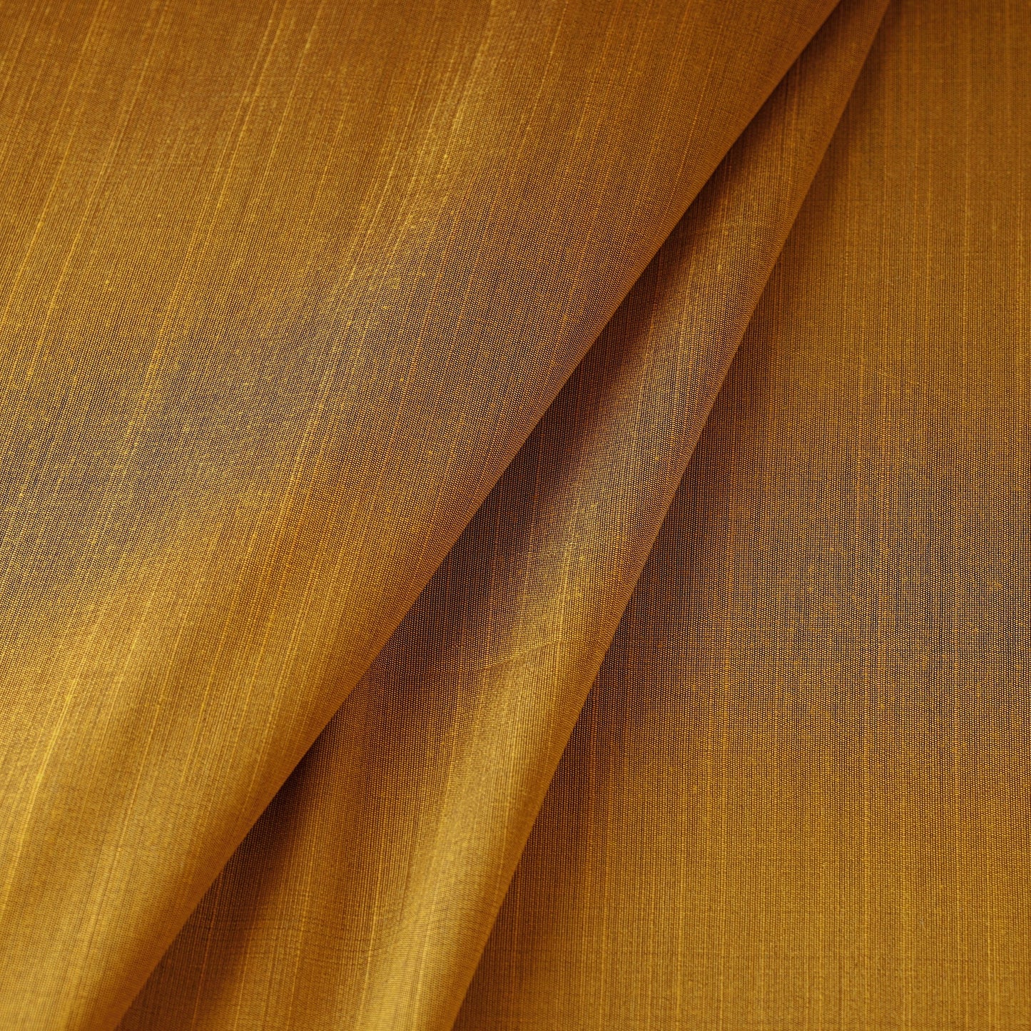 Orange Slub Silk Plain Fabric 