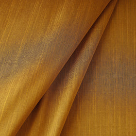 Orange Slub Silk Plain Fabric 