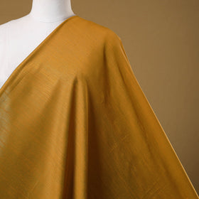 Yellow - slub silk plain fabric 15 - handcrafted