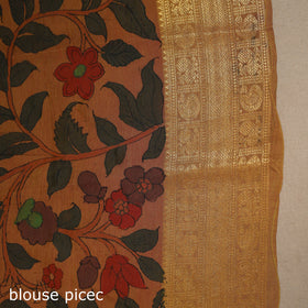 Yellow - srikalahasti handloom cotton handpainted pen