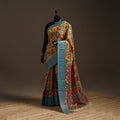 Srikalahasti handloom mangalagiri pattu silk handpainted