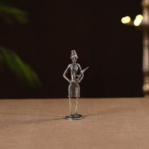 Standing women with child - tribal odisha dokra handmade