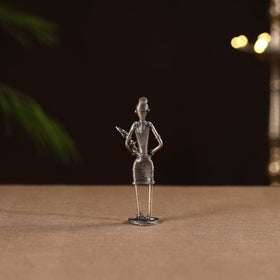 Standing women with child - tribal odisha dokra handmade