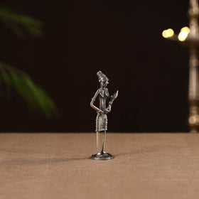 Standing women with child - tribal odisha dokra handmade