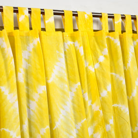  Tie & Dye Cotton Shibori Curtain for Door (Set of 2) 