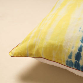 Yellow Tie & Dye Cotton Shibori Cushion Cover