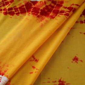 Yellow Tie-Dye Cotton Shibori Fabric 