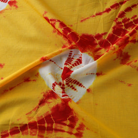 Yellow Tie-Dye Cotton Shibori Fabric 
