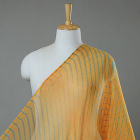 Yellow - leheriya tie-dye kota doria cotton fabric 17