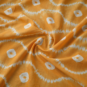 Yellow Tie & Dye Pure Cotton Shibori Fabric 