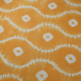 Yellow Tie & Dye Pure Cotton Shibori Fabric 