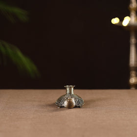 Tortoise - tribal odisha dokra handmade candle stand 10