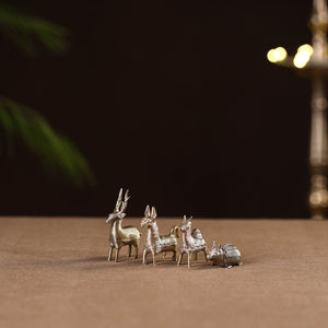 Tribal odisha dokra handmade home decor item (set of 4) 05