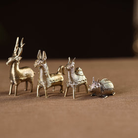 Tribal odisha dokra handmade home decor item (set of 4) 05