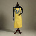 Yellow Unstitched Plain Cotton Kurta Material