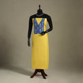 Yellow Unstitched Plain Cotton Kurta Material