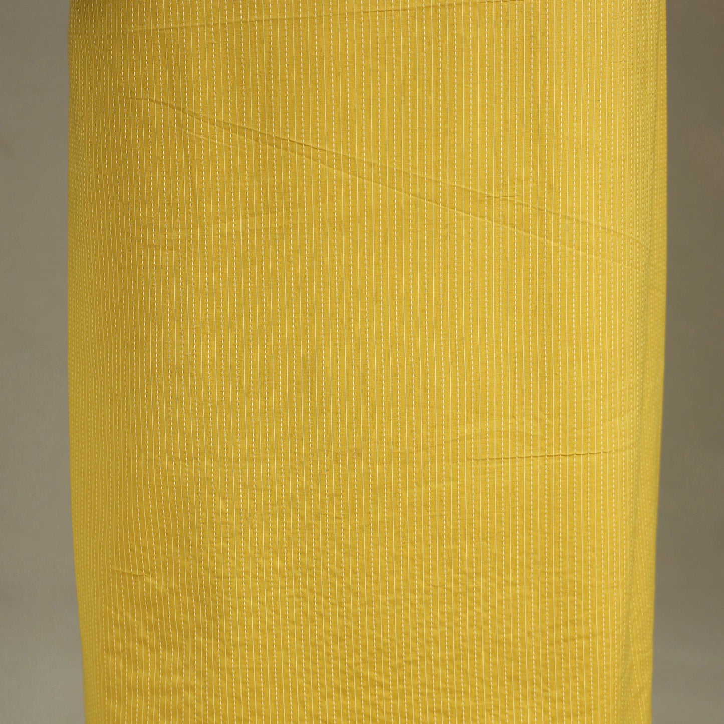Yellow Unstitched Plain Cotton Kurta Material