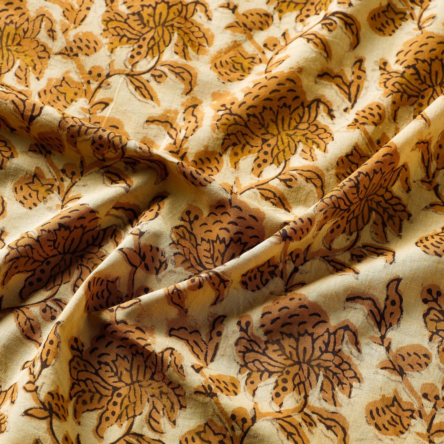 Traditional Bagru Print Fabric from Rajasthan