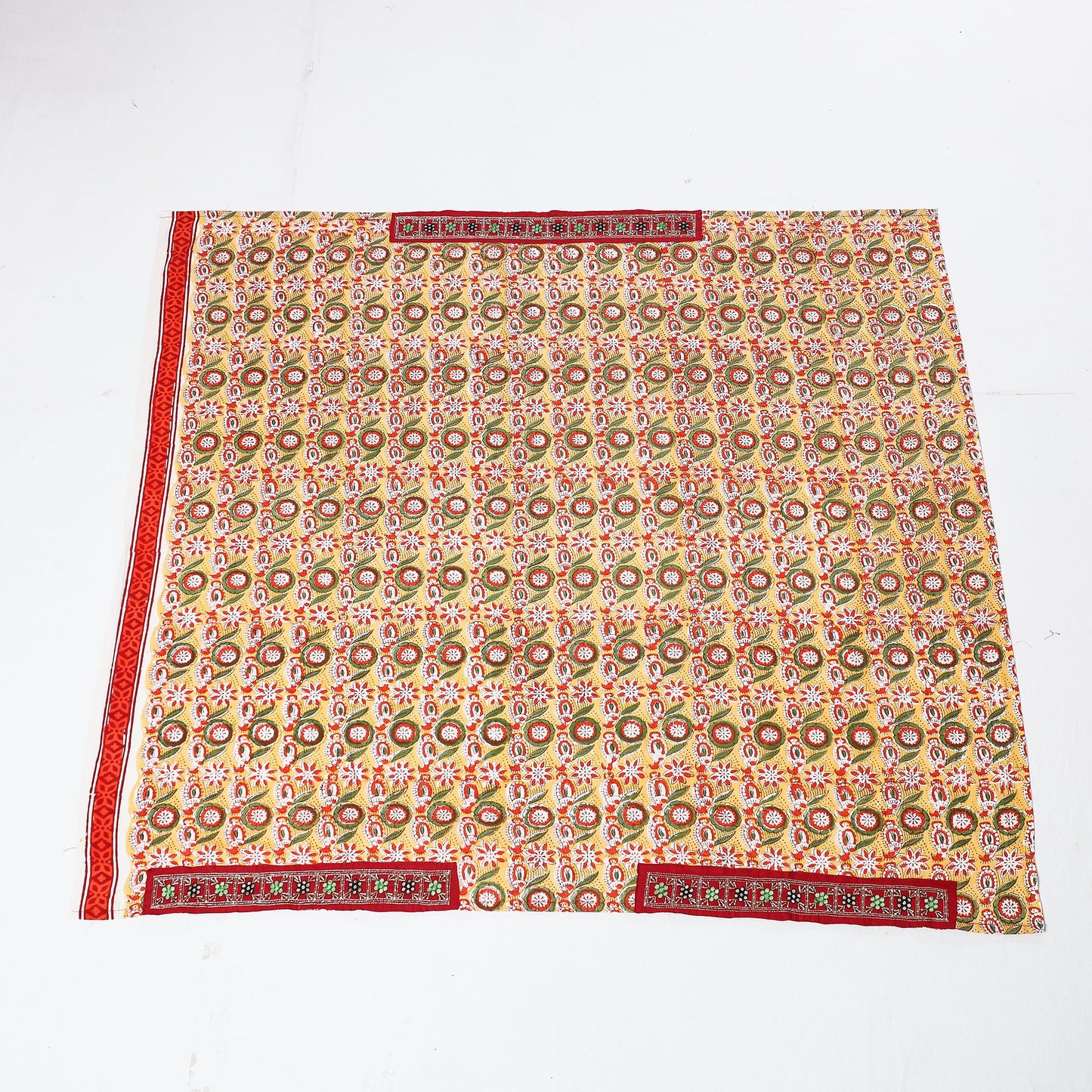 Buy Zardozi Hand Embroidered Sanganeri Cotton Blouse Piece 
