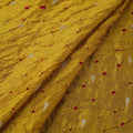 Zari buti silk tie-dye bandhani fabric 12 - handcrafted