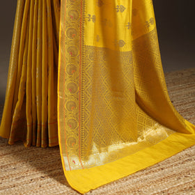 Zari work chiniya silk banarasi saree 12 - handcrafted