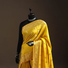 Zari work chiniya silk banarasi saree 12 - handcrafted