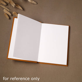 Yoga hand embroidered fabric cover handmade paper journal