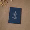 Yoga hand embroidered fabric cover handmade paper journal