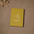 Yoga hand embroidered fabric cover handmade paper journal