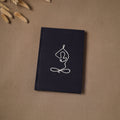 Yoga hand embroidered fabric cover handmade paper journal