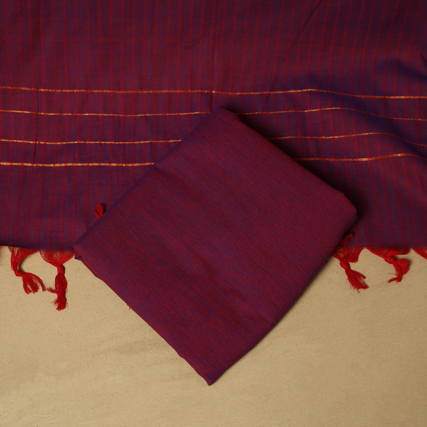 Zari buti jacquard cotton 3pc unstitched dress material 176