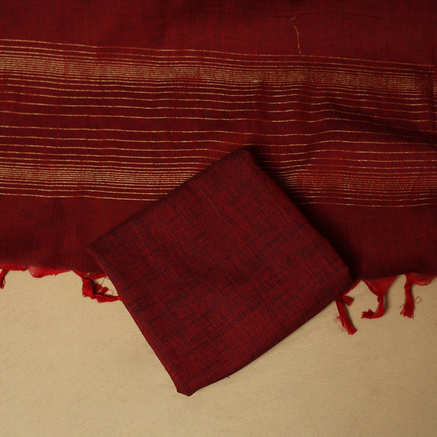 Zari buti jacquard cotton 3pc unstitched dress material 178