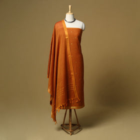 Zari buti jacquard cotton 3pc unstitched dress material 179