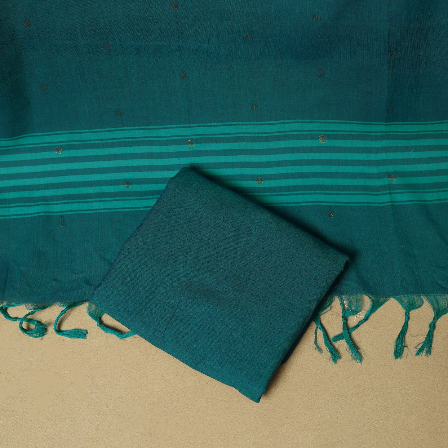 Zari buti jacquard cotton 3pc unstitched dress material 180