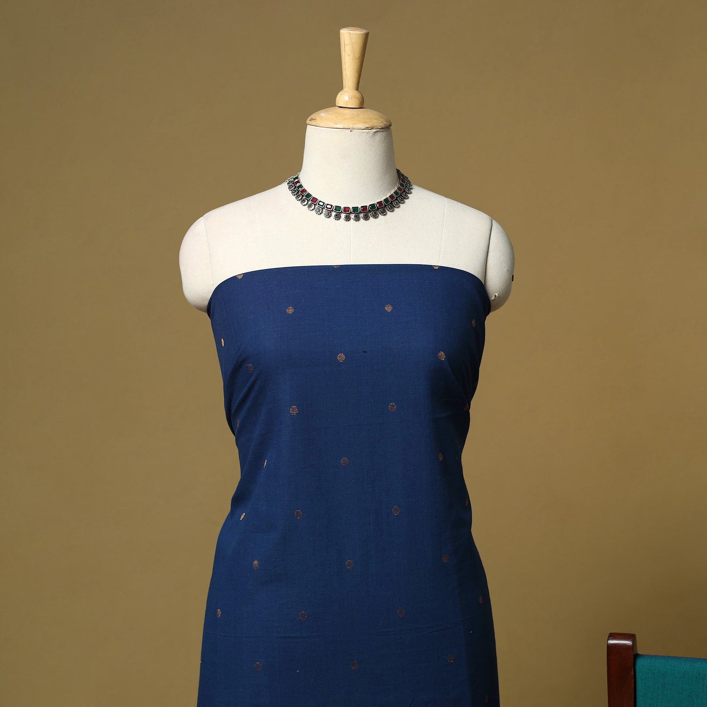 Zari buti jacquard cotton 3pc unstitched dress material 180