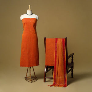 Zari buti jacquard cotton 3pc unstitched dress material 185