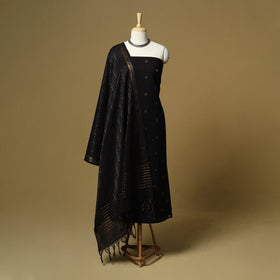 Zari buti jacquard cotton 3pc unstitched dress material 188