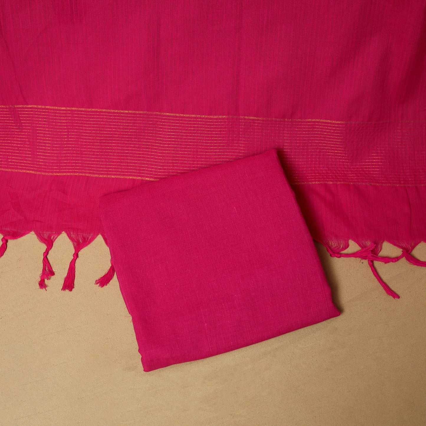 Zari buti jacquard cotton 3pc unstitched dress material 189