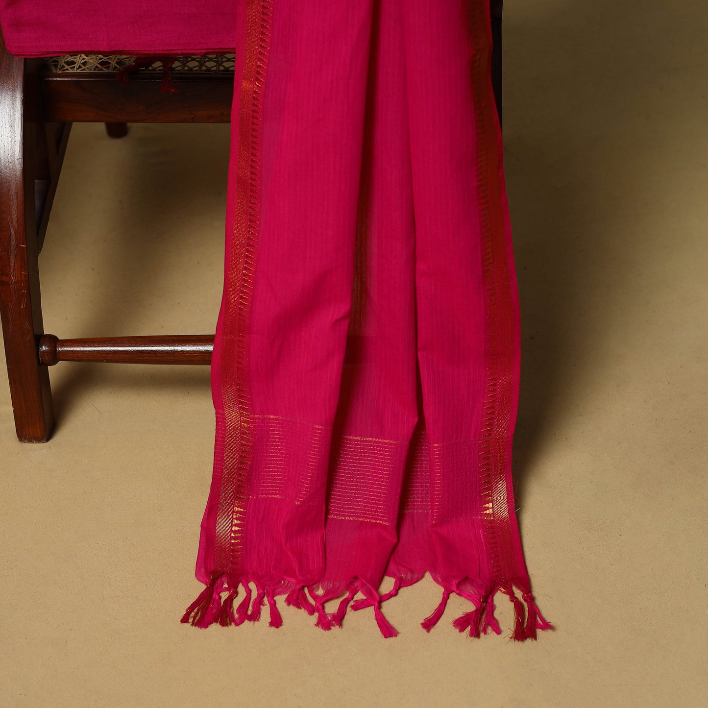 Zari buti jacquard cotton 3pc unstitched dress material 189