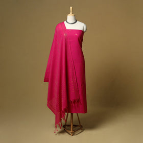 Zari buti jacquard cotton 3pc unstitched dress material 191