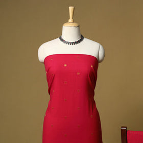 Zari buti jacquard cotton 3pc unstitched dress material 193